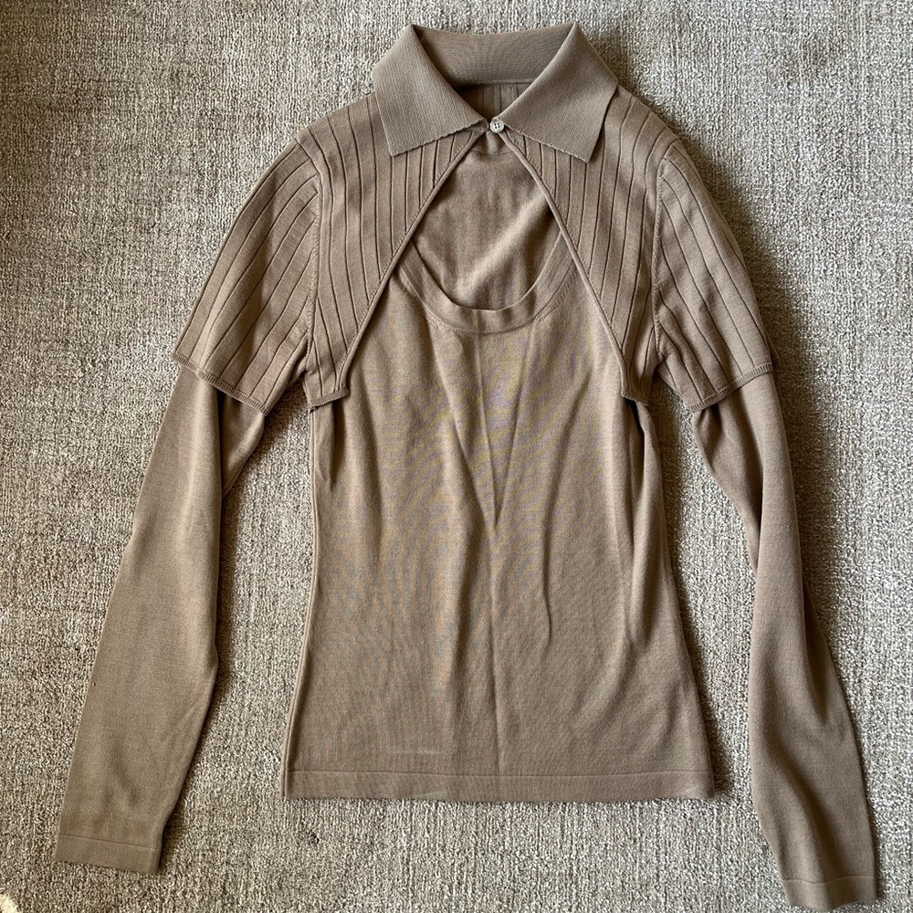 Jacquemus Long Sleeve Wool Top Size Small 40